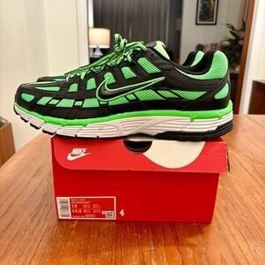 Brand new!  Men’s Nike P-6000 sneakers in green & black.  Size 13